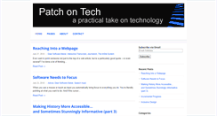 Desktop Screenshot of patchontech.com